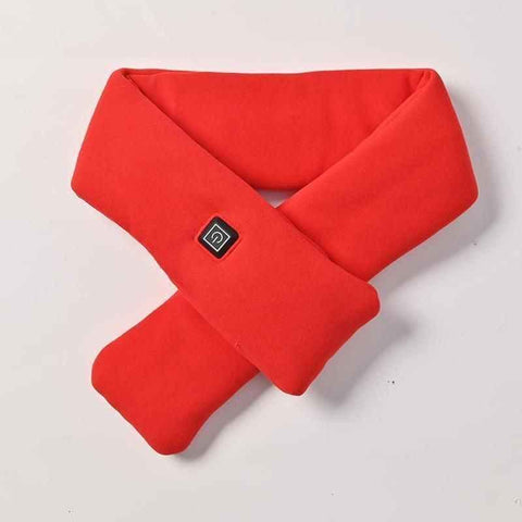 Darrahopens Fashion > Women's Fashion > Women's Accessories USB Rechargeable Graphene Heated Neck Warmer Red