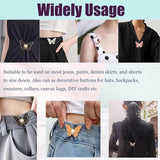 Darrahopens Fashion > Women's Fashion > Women's Accessories Waistband Tighteners - 8 Sets - Removable Butterfly Clips Jeans Buttons for Loose Jeans - Adjustable Waistband Buckles - No Sewing and No Tools Required - Decorative Butterfly Waistband Buckles | Jeans Buttons Pins
