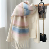 Darrahopens Fashion > Women's Fashion > Women's Accessories Warm scarf - Colorful winter scarves for women - Warm and thick knitted scarves - Blanket scarves - Stylish Christmas gifts - Gifts for her