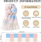 Darrahopens Fashion > Women's Fashion > Women's Accessories Warm scarf - Colorful winter scarves for women - Warm and thick knitted scarves - Blanket scarves - Stylish Christmas gifts - Gifts for her