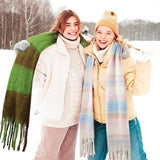 Darrahopens Fashion > Women's Fashion > Women's Accessories Warm scarf - Colorful winter scarves for women - Warm and thick knitted scarves - Blanket scarves - Stylish Christmas gifts - Gifts for her