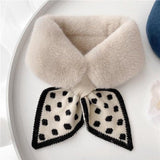 Darrahopens Fashion > Women's Fashion > Women's Accessories Warm scarf for autumn and winter - Soft and comfortable women's scarf with dotted pattern - Fashionable and versatile winter scarf for everyday use（Khaki）