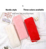 Darrahopens Fashion > Women's Fashion > Women's Accessories Winter Imitation Rabbit Fur USB Heated Scarf Pink-Gift Box Edition