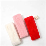 Darrahopens Fashion > Women's Fashion > Women's Accessories Winter Imitation Rabbit Fur USB Heated Scarf Red