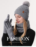 Darrahopens Fashion > Women's Fashion > Women's Accessories Women Black Argyle 3-Piece Set-Hat Scarf and Gloves