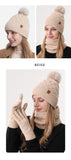Darrahopens Fashion > Women's Fashion > Women's Accessories Women Milky-White Argyle 3-Piece Set-Hat Scarf and Gloves