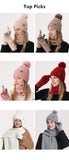 Darrahopens Fashion > Women's Fashion > Women's Accessories Women Pink Argyle 3-Piece Set-Hat Scarf and Gloves