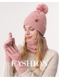 Darrahopens Fashion > Women's Fashion > Women's Accessories Women Red Argyle 3-Piece Set-Hat Scarf and Gloves