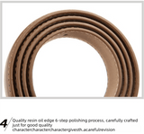 Darrahopens Fashion > Women's Fashion > Women's Accessories Women's Genuine Leather Thin Belt 2.3cm Width Minimalist Gold D-Shaped Buckle Casual Waist Strap for Jeans Dresses Black 105cm