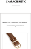 Darrahopens Fashion > Women's Fashion > Women's Accessories Women's Genuine Leather Thin Belt 2.3cm Width Minimalist Gold D-Shaped Buckle Casual Waist Strap for Jeans Dresses Camel 105cm