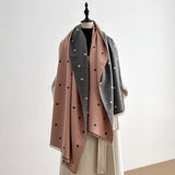 Darrahopens Fashion > Women's Fashion > Women's Accessories Women's scarf - Long scarf - Double-sided warm blanket - Suitable for spring, autumn and winter - 185*65cm - Pink