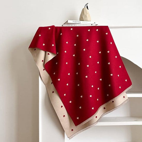 Darrahopens Fashion > Women's Fashion > Women's Accessories Women's scarf - Long scarf - Double-sided warm blanket - Suitable for spring, autumn and winter - 185*65cm - Red