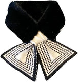 Darrahopens Fashion > Women's Fashion > Women's Accessories Women's Scarf - Women's Winter Scarf - Thick - Warm - Short Scarves - Plush Cross Scarves - Neck Scarves - Ultra Soft - 75x10 cm - Black