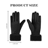 Darrahopens Fashion > Women's Fashion > Women's Accessories Women's Winter Touchscreen Gloves, Warm Velvet Lined Thickened Gloves, Black