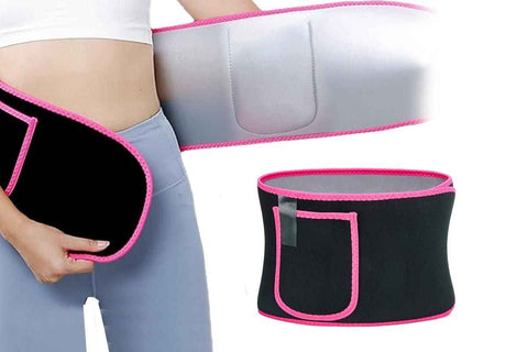 Darrahopens Fashion > Women's Fashion > Women's Accessories Women Waist Trainer Sweat Band Sport Waist Shaper Belt -Pink