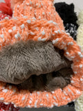 Darrahopens Fashion > Women's Fashion > Women's Accessories Womens Thick Knit Beanie Winter Fleece Lined Hat Warm Faux Fur Pom Striped Ski