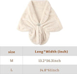 Darrahopens Fashion > Women's Fashion > Women's Accessories Womens Winter Scarf Poncho with Brooch, 143 x 33.5 cm In Australia - Darrahopens