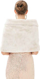Darrahopens Fashion > Women's Fashion > Women's Accessories Womens Winter Scarf Poncho with Brooch, 155 x 37.5 cm In Australia - Darrahopens