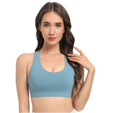 Darrahopens Fashion > Women's Fashion > Women's Activewear 2-Pack Blue High-Support Shockproof Sports Bra(XXL Size) - Women's Backless Yoga Running Vest with Naked-Feel Comfort (Padded & Wire-Free)