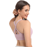 Darrahopens Fashion > Women's Fashion > Women's Activewear 2-Pack Pink High-Support Shockproof Sports Bra(S Size) - Women's Backless Yoga Running Vest with Naked-Feel Comfort (Padded & Wire-Free)