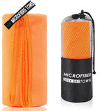 Darrahopens Fashion > Women's Fashion > Women's Activewear 2-Piece Orange Quick-Dry Microfiber Sports Towel with Travel Case - Compact & Absorbent for Gym, Swimming & Camping