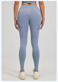 Darrahopens Fashion > Women's Fashion > Women's Activewear Slim Fit Sports Pants - High Waist Yoga Pants with Side Pockets - Soft and Stretchy Blended Fabric, Breathable and Comfortable - Skinny Fit with Elastic Waist - Suitable for Yoga, Fitness, Walking and Daily Use (Light Blue, Size L)