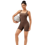 Darrahopens Fashion > Women's Fashion > Women's Activewear Yoga Bodysuit With Chest Pad Size L Tight Fit - Black - S