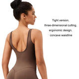 Darrahopens Fashion > Women's Fashion > Women's Activewear Yoga Bodysuit With Chest Pad Size L Tight Fit - Blue Gray - Xl