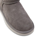 Darrahopens Fashion > Women's Fashion > Women's Boots Grosby Womens Button UGG Boots Sheepskin Water Resistant Ankle Shoes Slippers - Dark Grey In Australia - Darrahopens