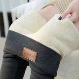 Darrahopens Fashion > Women's Fashion > Women's Bottoms Grey Sherpa Fleece Lined High Waist Winter Leggings for Women, Thick Cashmere Feel Thermal Pants with Stretchy Slimming Fit, Plus Size 3XL for All Occasions In Australia - Darrahopens