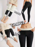 Darrahopens Fashion > Women's Fashion > Women's Bottoms Solid Color Thickened Casual Sports Leggings - Gray - Size 16(AU16/EU44)