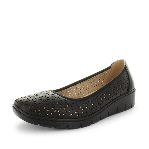 Darrahopens Fashion > Women's Fashion > Women's Casual Shoes AEROCUSHION Women's MARLON Wedges Black Shoe 5US