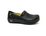 Darrahopens Fashion > Women's Fashion > Women's Casual Shoes ALEGRIA Keli Nursing Shoes Slip On Womens Work Working Hospitality - Black Embossed Paisley In Australia - Darrahopens