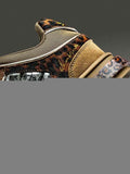 Leopard Print Sneakers Platform Chunky Shoes High-Top Casual Shoes Unisex - Leopard print brown - Size 6(AU6/EU37) In Australia - Darrahopens