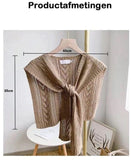 Darrahopens Fashion > Women's Fashion > Women's Dresses & Playsuits Knitted Openwork Shoulder Dress - Lightweight Cardigan & Scarf in One - Solid Color Goes With Everything - Beige