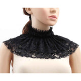 Darrahopens Fashion > Women's Fashion > Women's Dresses & Playsuits Neck Collar Ruff Gothic Lace Neck Ruff Collar, Neck Costume with Renaissance Vampire Choker for Women (black)