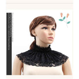 Darrahopens Fashion > Women's Fashion > Women's Dresses & Playsuits Neck Collar Ruff Gothic Lace Neck Ruff Collar, Neck Costume with Renaissance Vampire Choker for Women (black)