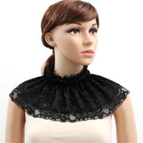 Darrahopens Fashion > Women's Fashion > Women's Dresses & Playsuits Neck Collar Ruff Gothic Lace Neck Ruff Collar, Neck Costume with Renaissance Vampire Choker for Women (black)