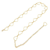 Darrahopens Fashion > Women's Fashion > Women's Dresses & Playsuits Waist Chain Belt Metal Shiny Rhinestones Golden Love No Allergies All Match Gold Chain Belt for Shorts Suits Shirts Dresses In Australia - Darrahopens