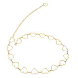 Darrahopens Fashion > Women's Fashion > Women's Dresses & Playsuits Waist Chain Belt Metal Shiny Rhinestones Golden Love No Allergies All Match Gold Chain Belt for Shorts Suits Shirts Dresses In Australia - Darrahopens