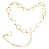 Darrahopens Fashion > Women's Fashion > Women's Dresses & Playsuits Waist Chain Belt Metal Shiny Rhinestones Golden Love No Allergies All Match Gold Chain Belt for Shorts Suits Shirts Dresses In Australia - Darrahopens