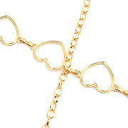 Darrahopens Fashion > Women's Fashion > Women's Dresses & Playsuits Waist Chain Belt Metal Shiny Rhinestones Golden Love No Allergies All Match Gold Chain Belt for Shorts Suits Shirts Dresses In Australia - Darrahopens