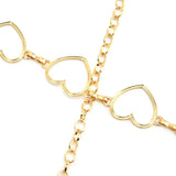 Darrahopens Fashion > Women's Fashion > Women's Dresses & Playsuits Waist Chain Belt Metal Shiny Rhinestones Golden Love No Allergies All Match Gold Chain Belt for Shorts Suits Shirts Dresses In Australia - Darrahopens