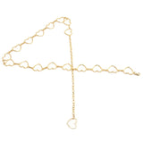 Darrahopens Fashion > Women's Fashion > Women's Dresses & Playsuits Waist Chain Belt Metal Shiny Rhinestones Golden Love No Allergies All Match Gold Chain Belt for Shorts Suits Shirts Dresses In Australia - Darrahopens