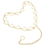 Darrahopens Fashion > Women's Fashion > Women's Dresses & Playsuits Waist Chain Belt Metal Shiny Rhinestones Golden Love No Allergies All Match Gold Chain Belt for Shorts Suits Shirts Dresses In Australia - Darrahopens