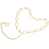 Darrahopens Fashion > Women's Fashion > Women's Dresses & Playsuits Waist Chain Belt Metal Shiny Rhinestones Golden Love No Allergies All Match Gold Chain Belt for Shorts Suits Shirts Dresses In Australia - Darrahopens