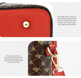 Darrahopens Fashion > Women's Fashion > Women's Handbags 2 PCS Women's Handbag Set PU Leather Tote & Crossbody Purse Fashion Splicing Design Red