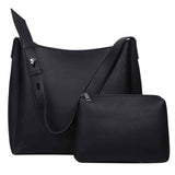 Darrahopens Fashion > Women's Fashion > Women's Handbags 2-Piece Women's Bucket Bag Set, Vintage Shoulder Tote and Crossbody Handbag, Black