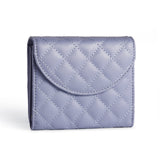 Darrahopens Fashion > Women's Fashion > Women's Handbags 3-Pack Soft PU Rhombus Pattern Quilted Lipstick & Card Holder - Portable & Durable Cosmetic Pouch / Coin Purse (Pink & Purple & Black Large Rhombus Pattern Set)