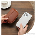 Darrahopens Fashion > Women's Fashion > Women's Handbags 3 Pcs Beige Elegant Faux Leather Coin Purse - Mini Zipper Pouch & Compact Card Holder Wallet